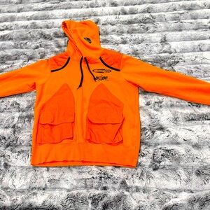 Authentic BATHING APE Hoodie, Hunter Orange “Manhunt”